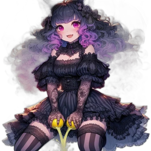 dress, staff, creature, crown, fantasy art, pixel art, concept art, anime transparent PNG cut-out