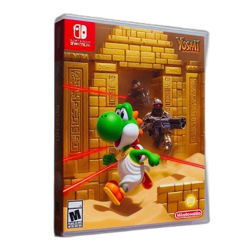 weapon, 3d render, concept art, image, shows, yoshi, crafted, world transparent PNG cut-out