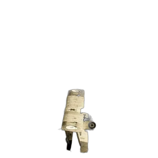 robot, staff, weapon, bottle, 3d render, concept art, three, vintage transparent PNG cut-out