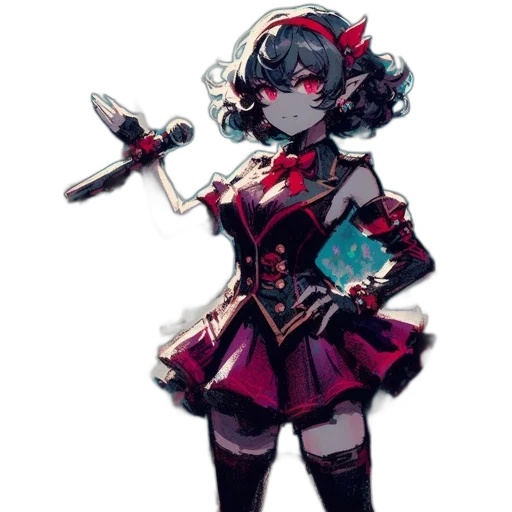 staff, weapon, sword, concept art, pixel art, fantasy art, anime, red transparent PNG cut-out