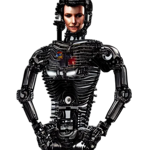 robot, cyberpunk, concept art, 3d render transparent PNG cut-out
