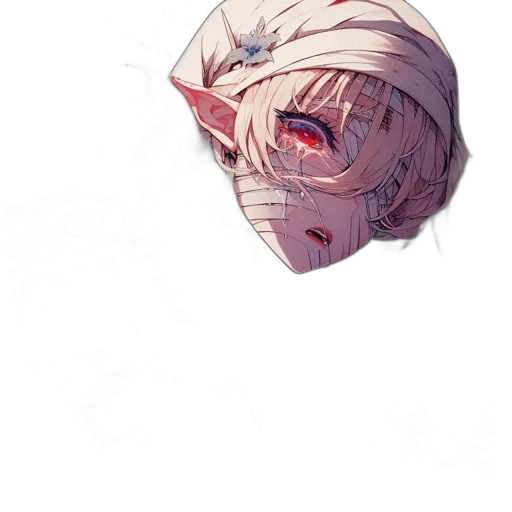 mask, face, creature, weapon, anime, pixel art, watercolor, concept art transparent PNG cut-out