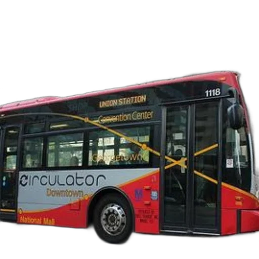 staff, 3d render, photorealistic, concept art, red, gray, bus, word transparent PNG cut-out