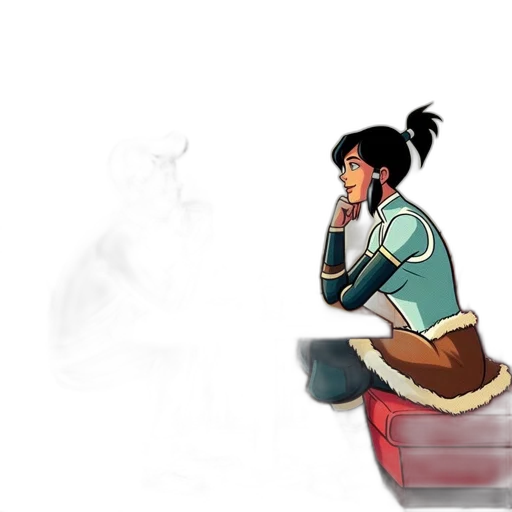 staff, concept art, fantasy art, watercolor, comic book art, fire, fog, snow transparent PNG cut-out