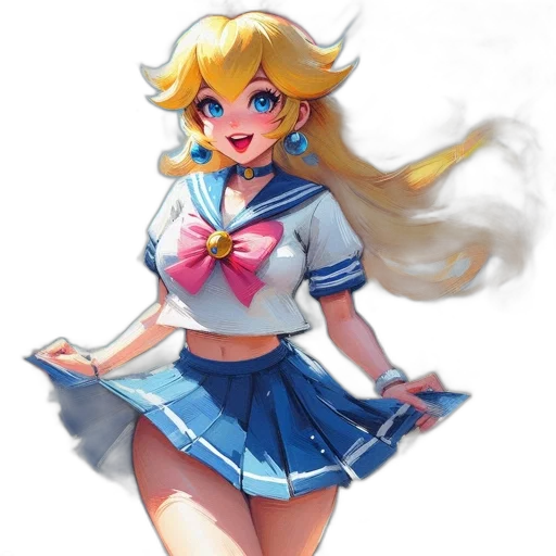 dress, staff, concept art, pixel art, anime, fantasy art, blue, blonde-haired transparent PNG cut-out