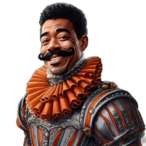 mask, face, staff, crown, concept art, fantasy art, photorealistic, 3d render transparent PNG cut-out