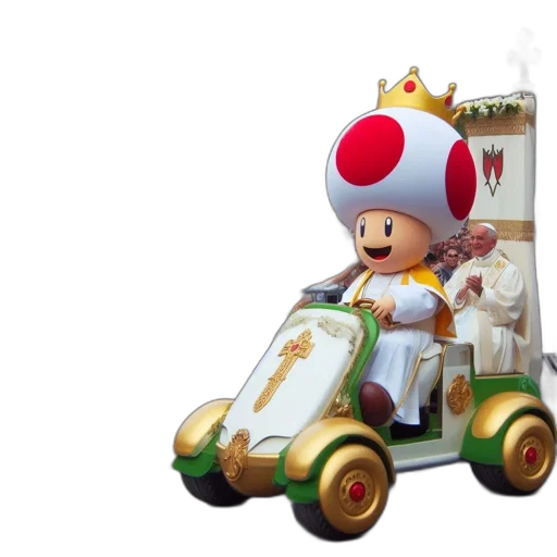 crown, car, concept art, 3d render, bustling, street, hosts, large transparent PNG cut-out