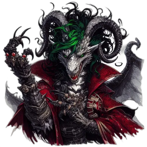 mask, dragon, creature, staff, fantasy art, concept art, pixel art, comic book art transparent PNG cut-out