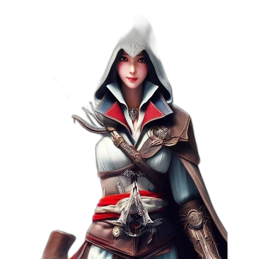 sword, staff, jacket, weapon, fantasy art, concept art, comic book art, 3d render transparent PNG cut-out