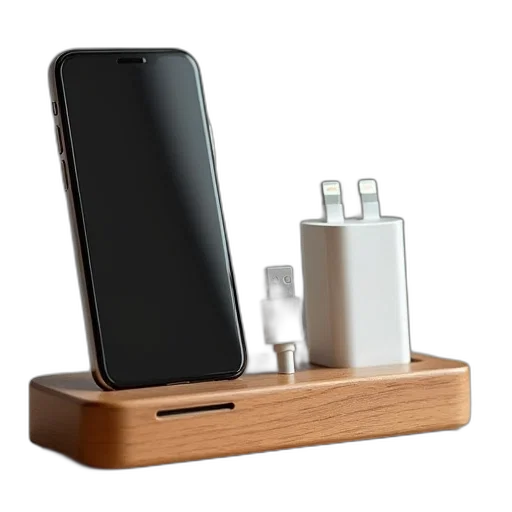 furniture, wooden, iphone, dock transparent PNG cut-out