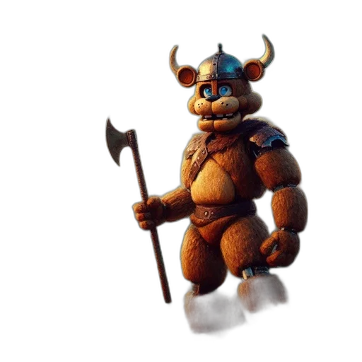 creature, animal, staff, mask, concept art, 3d render, fantasy art, pixel art transparent PNG cut-out