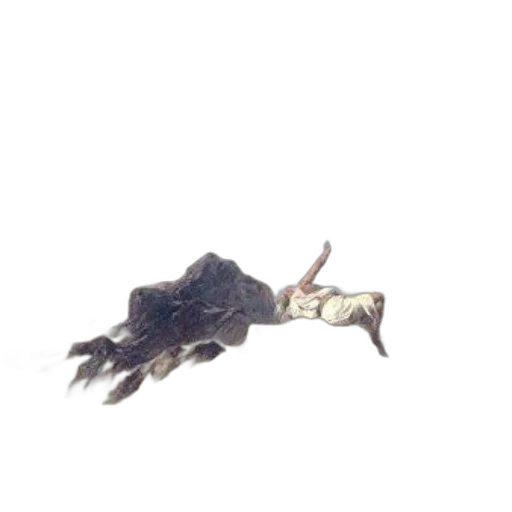 dragon, staff, animal, hair, 3d render, concept art, photorealistic, pixel art transparent PNG cut-out