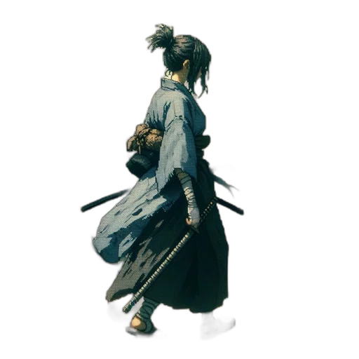 staff, sword, jacket, dress, concept art, fantasy art, watercolor, photorealistic transparent PNG cut-out