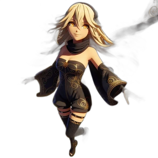 dress, fantasy art, concept art, pixel art, anime, fire, dark, monochrome transparent PNG cut-out