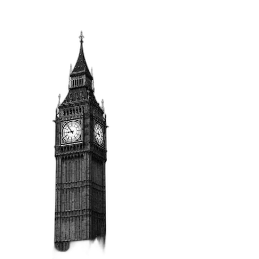 building, staff, photorealistic, 3d render, pencil sketch, concept art, black, white transparent PNG cut-out