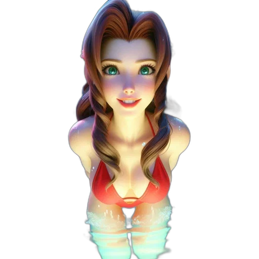 dress, jewelry, face, staff, 3d render, concept art, fantasy art, pixel art transparent PNG cut-out