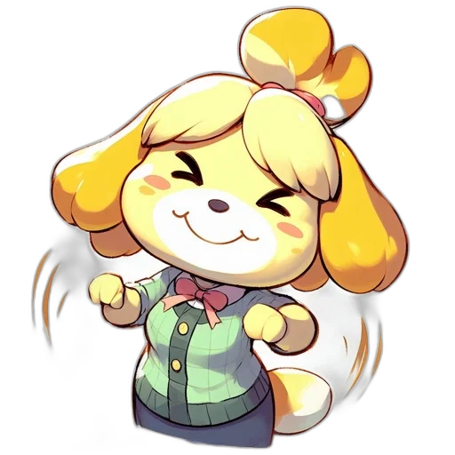 staff, animal, creature, jacket, pixel art, watercolor, cartoon, anime transparent PNG cut-out