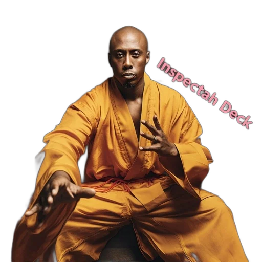 photorealistic, concept art, man, orange, robe, sits, meditative, pose transparent PNG cut-out