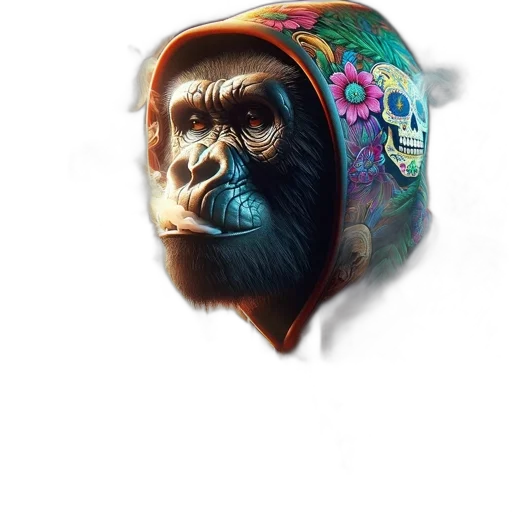 mask, face, animal, creature, concept art, photorealistic, fantasy art, 3d render transparent PNG cut-out