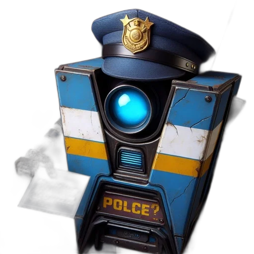 robot, weapon, staff, mask, concept art, 3d render, cyberpunk, photorealistic transparent PNG cut-out