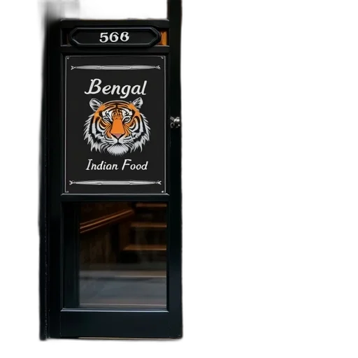 food, 3d render, first, image, shows, entrance, building, sign transparent PNG cut-out