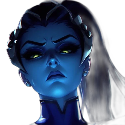face, robot, staff, mask, concept art, fantasy art, comic book art, cyberpunk transparent PNG cut-out