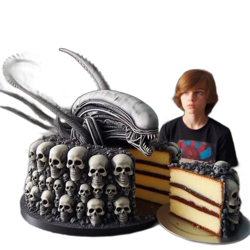 food, hat, creature, crown, 3d render, concept art, photorealistic, young transparent PNG cut-out