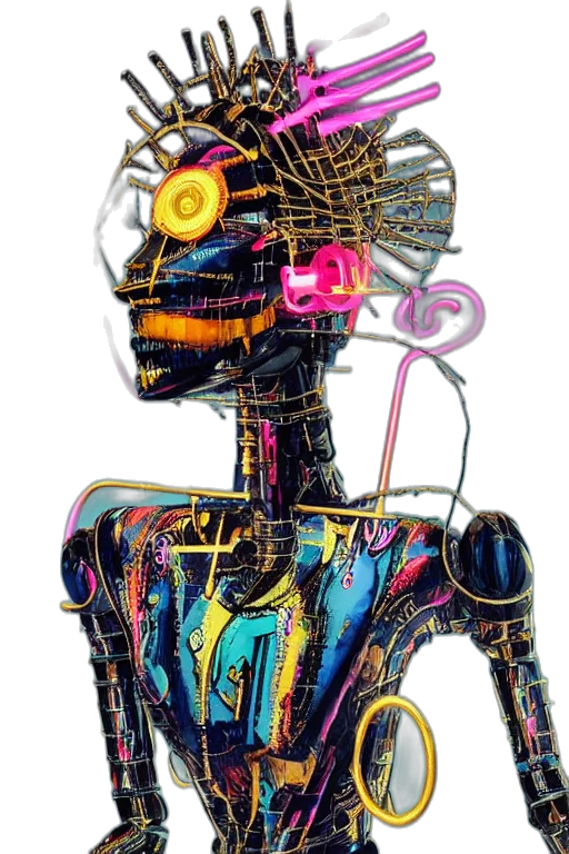 robot, mask, face, staff transparent PNG cut-out