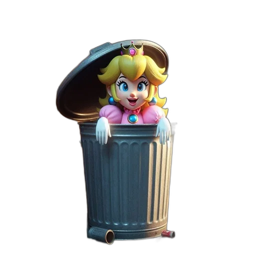 crown, dress, robot, furniture, 3d render, concept art, pixel art, vaporwave transparent PNG cut-out