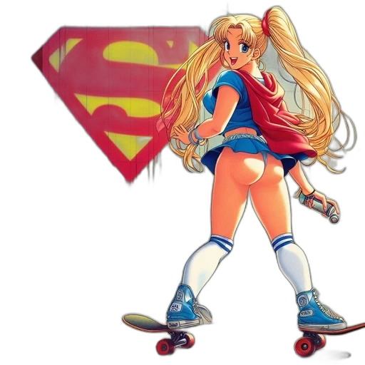 comic book art, concept art, pixel art, cartoon, animated, female, character, long transparent PNG cut-out