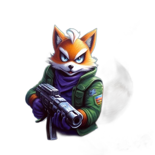 weapon, jacket, staff, animal, concept art, pixel art, comic book art, fantasy art transparent PNG cut-out