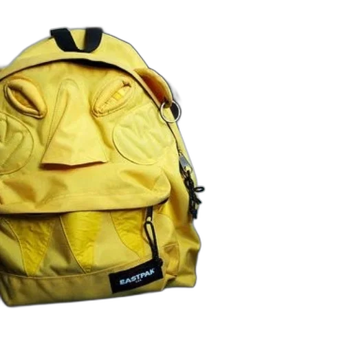 jacket, face, 3d render, photorealistic, concept art, yellow, eastpak, backpack transparent PNG cut-out