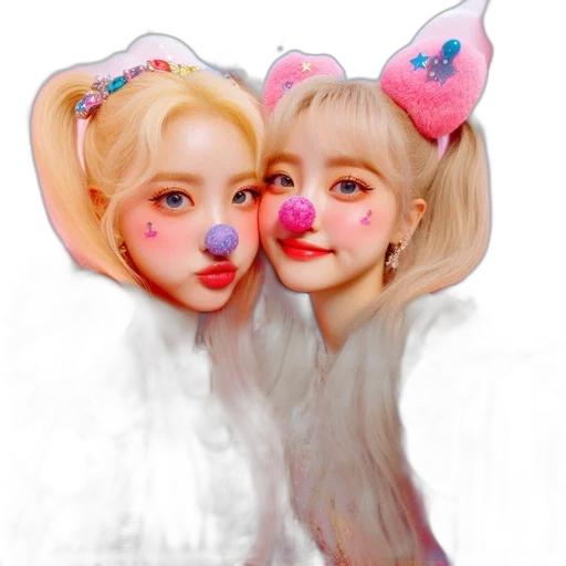 mask, oil painting, photorealistic, concept art, fantasy art, pastel, two, young transparent PNG cut-out