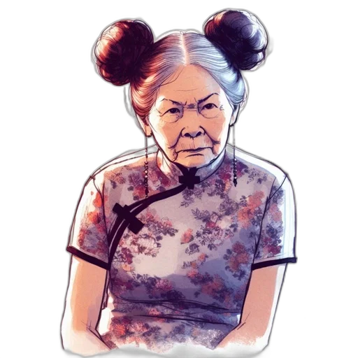 face, mask, staff, dress, cartoon, watercolor, comic book art, concept art transparent PNG cut-out