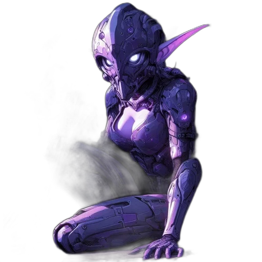 mask, creature, robot, staff, concept art, fantasy art, 3d render, comic book art transparent PNG cut-out