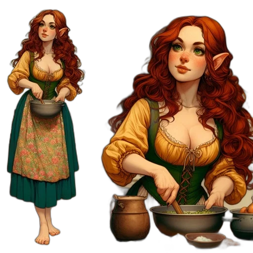 fantasy art, concept art, pixel art, 3d render, earth tones, golden, green, vibrant transparent PNG cut-out