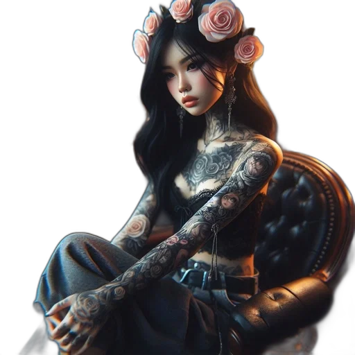 crown, jewelry, staff, dress, fantasy art, concept art, photorealistic, cyberpunk transparent PNG cut-out
