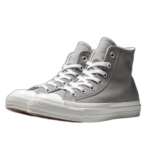 shoes, photorealistic, converse, ctas, chucks, light, grey transparent PNG cut-out