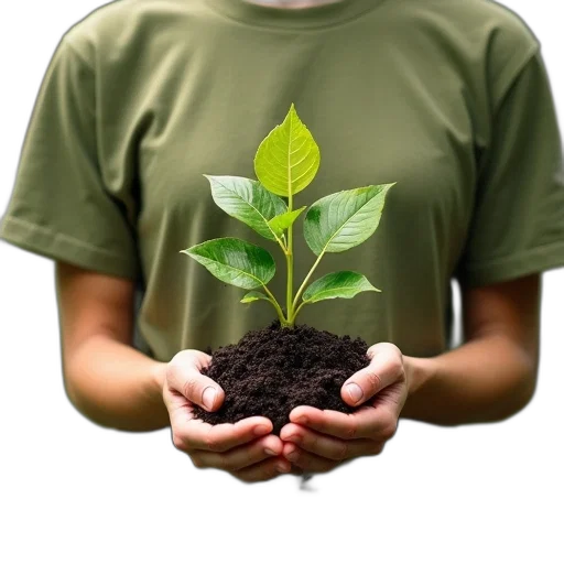 tree, staff, photorealistic, 3d render, green, earth tones, olive, shirt transparent PNG cut-out