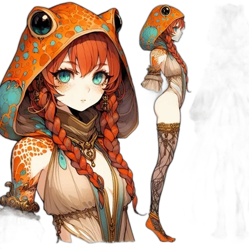 dress, mask, dragon, staff, concept art, fantasy art, anime, pixel art transparent PNG cut-out