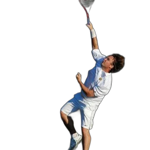 staff, photorealistic, 3d render, concept art, pixel art, tennis, player, white transparent PNG cut-out