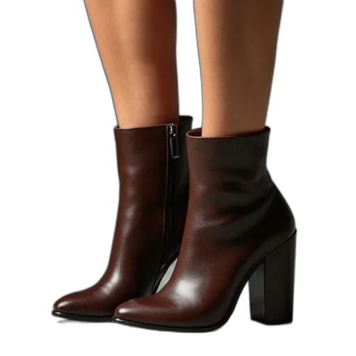 shoes, 3d render, photorealistic, women, ankle, boots transparent PNG cut-out