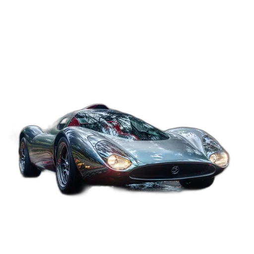 car, 3d render, photorealistic, concept art, shimmering, silver, sports, wet transparent PNG cut-out