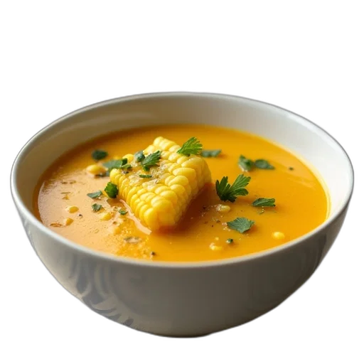 food, weapon, photorealistic, bowl, soup, piece, corn, cob transparent PNG cut-out