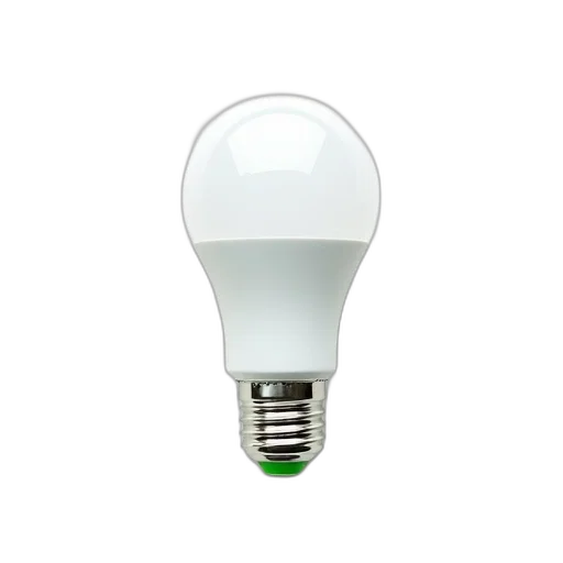 bottle, 3d render, white, led, light, bulb, green, base transparent PNG cut-out