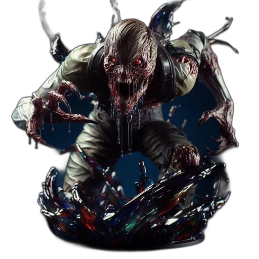 creature, mask, dragon, animal, concept art, fantasy art, 3d render, grotesque transparent PNG cut-out