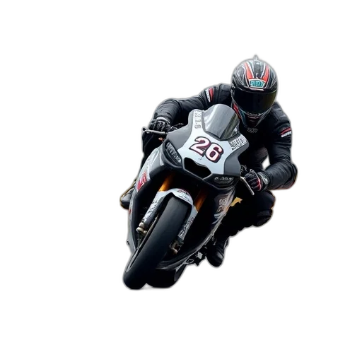 photorealistic, professional, motorcycle, race, taking, place, track, rider transparent PNG cut-out