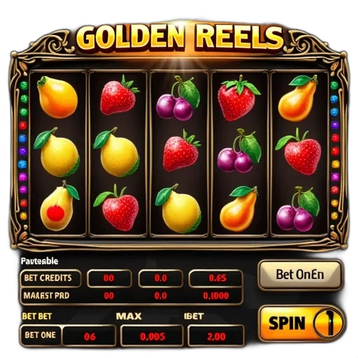 golden, first, image, displays, slot, machine, game, black transparent PNG cut-out