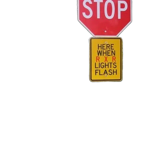 weapon, stop, sign, yellow, below, says, here, when transparent PNG cut-out