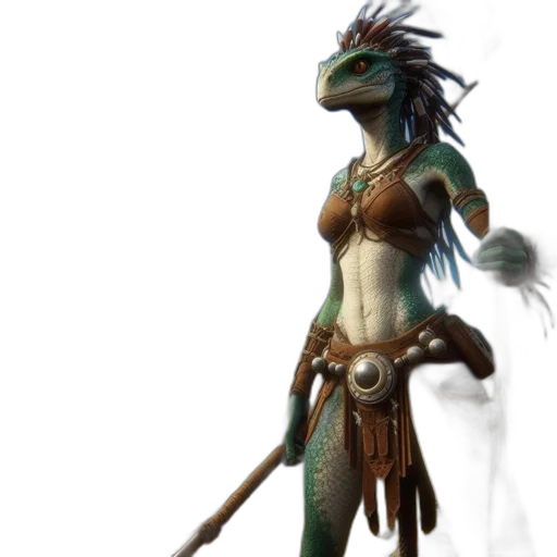 dragon, staff, creature, mask, concept art, fantasy art, 3d render, photorealistic transparent PNG cut-out